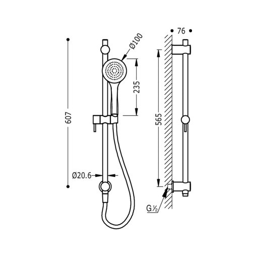 Kit De Ducha Con Toma De Agua TRES