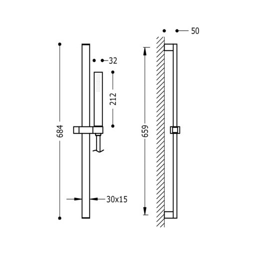 Kit De Ducha PROJECT-SLIM TRES