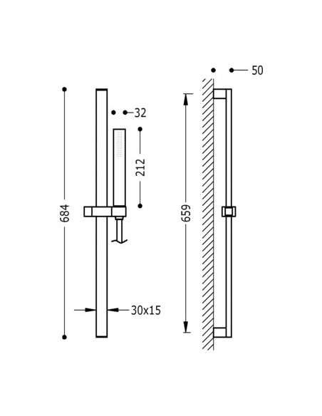 Kit De Ducha PROJECT-SLIM TRES