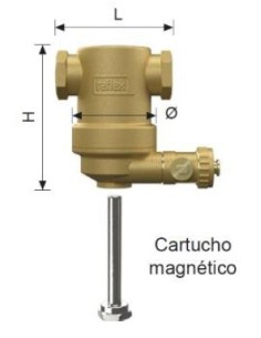 Separador Lodos Con Cartuch. Magn. Hor. 3/4"