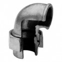 Union elbow F/F with conical seat - Galvanized iron
