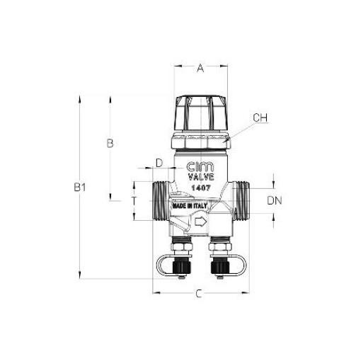 V. Equilib. Dinamico Regulable Para Actuador 3/4"
