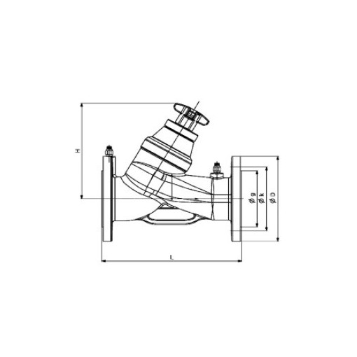 Valv. Equilibrado Estatico Con Bridas Dn40