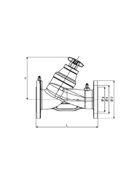 Valv. Equilibrado Estatico Con Bridas Dn40