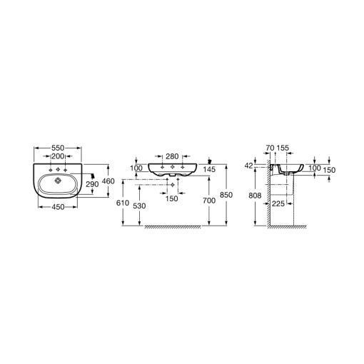 Lavabo MERIDIAN-N ROCA