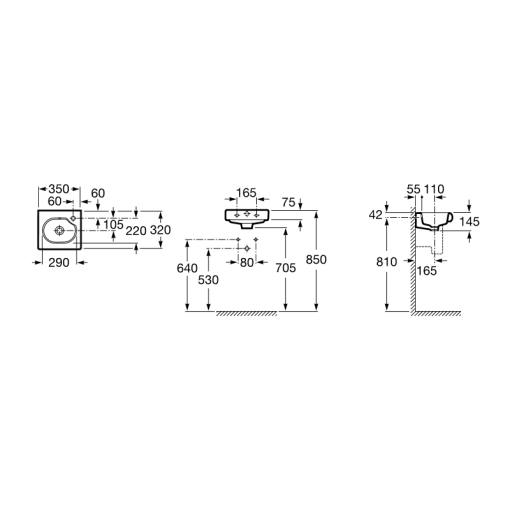 Lavamanos compacto MERIDIAN-N ROCA
