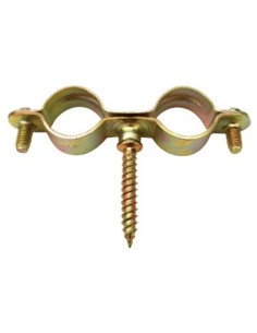 Abrazadera Doble  12 C/Tirafondo