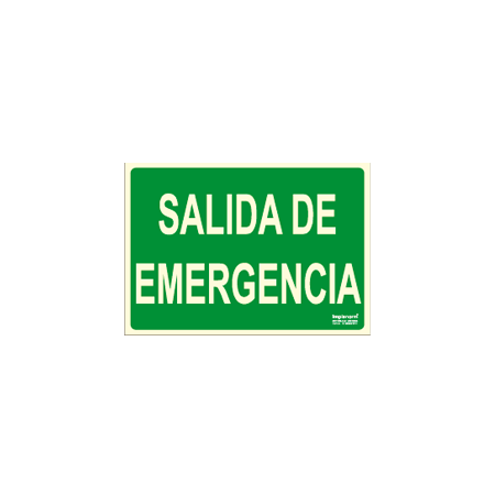 Cartel SALIDA DE EMERGENCIA