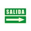 Cartel SALIDA + flecha derecha