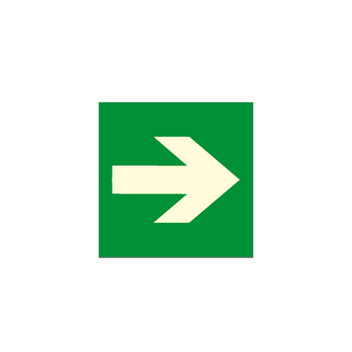 Cartel FLECHA derecha