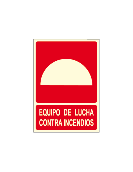 Cartel EQUIPO DE LUCHA CONTRAINCENDIOS