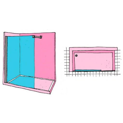 Panel fijo de ducha NILO