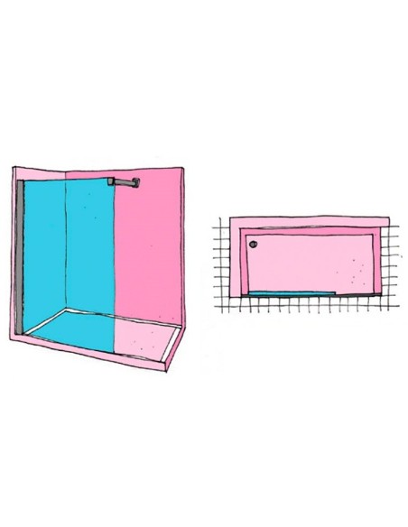 Panel fijo de ducha NILO