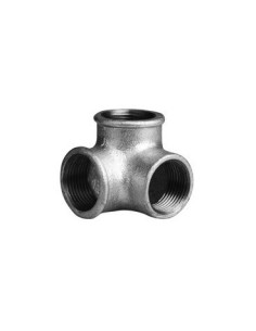 Side-outlet elbow F - Galvanized iron