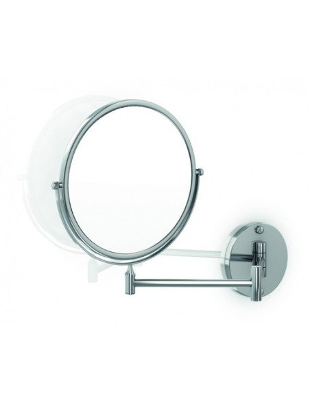 Espejo Redondo De Aumento En Latón Cromado GENWEC