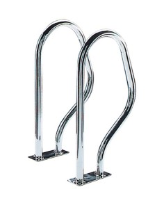 Rampes d'accès à la piscine ASTRALPOOL Fixation à l'aide d'une plaque rectangulaire