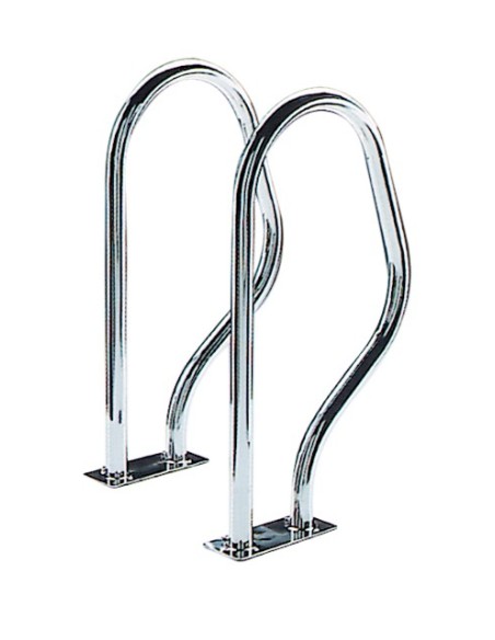 Rampes d'accès à la piscine ASTRALPOOL Fixation à l'aide d'une plaque rectangulaire