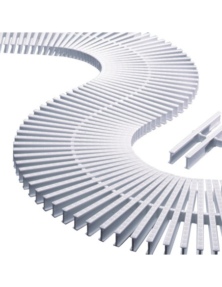 Modulo griglia trasversale per curve con altezza 22 mm. ASTRALPOOL