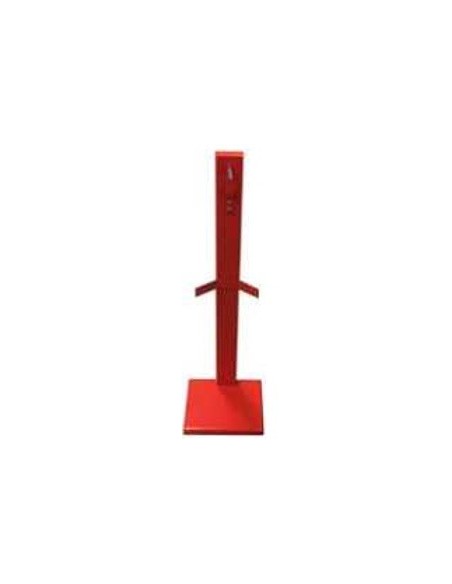 Soporte de base para extintor Polvo/CO2 - 80 x 22 x 30 cm- Rojo