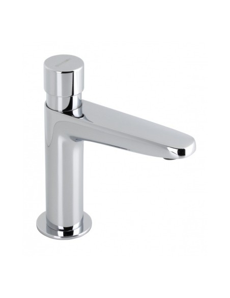 Grifo De Lavabo Temporizado En Angulo Recto Con Atomizador Antivandálico