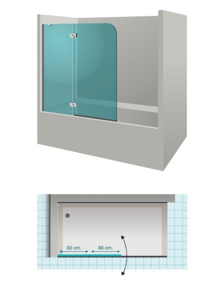 MAMPARA PARA BAÑERA TAIPEI - DOCCIA