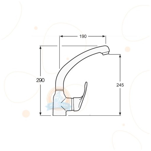 Grifo Monomando De Fregadero HALCÓN