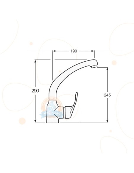 Grifo Monomando De Fregadero HALCÓN