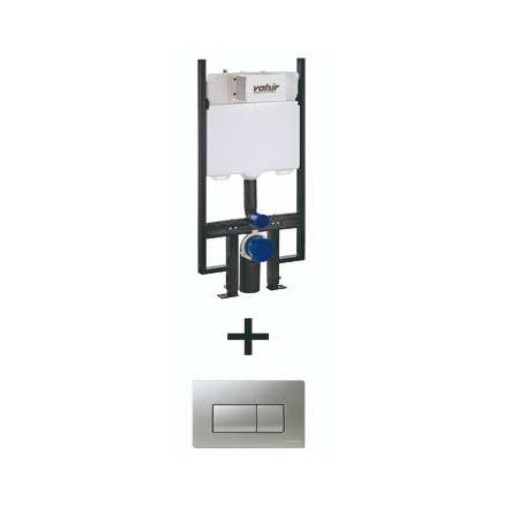 Cisterna De Empotrar Y Pulsador Cromo BOSSINI