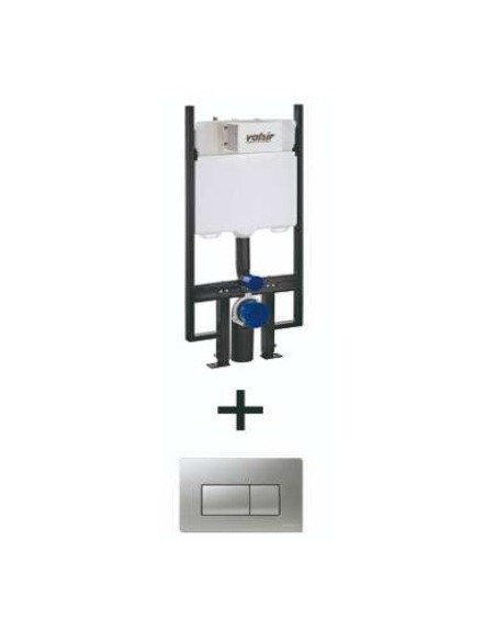 Cisterna De Empotrar Y Pulsador Cromo BOSSINI