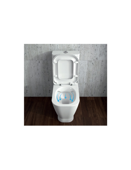 Inodoro Cisterna Baja Rimflush LOOK - UNISAN