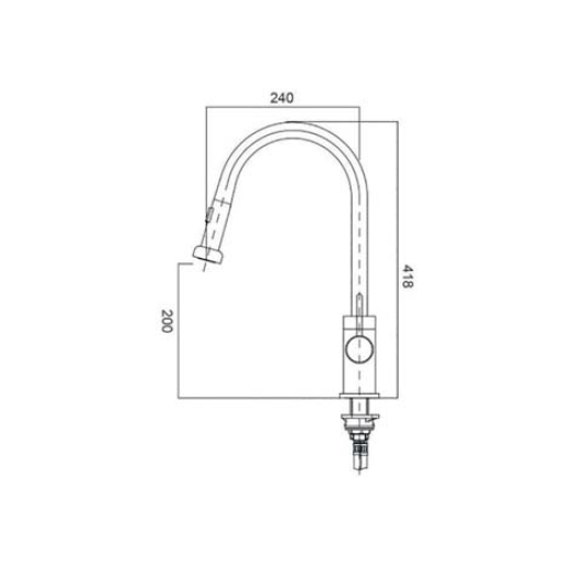 Grifo Monomando De Fregadero Extraíble VENUS
