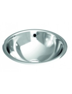 Lavamanos Circula Encimera Con Rebosadero Ala Curvada GENWEC