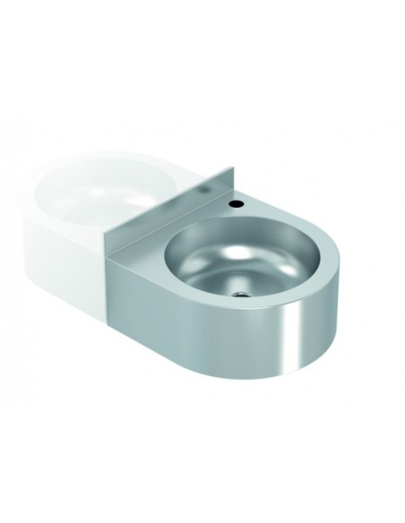 Lavamanos Mural Redondo Inox Satinado GENWEC