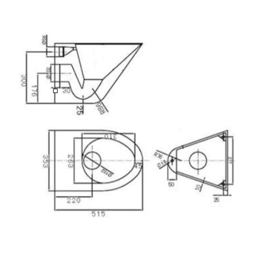 Inodoro Suspendido A Pared Inox 304 Satinado GENWEC