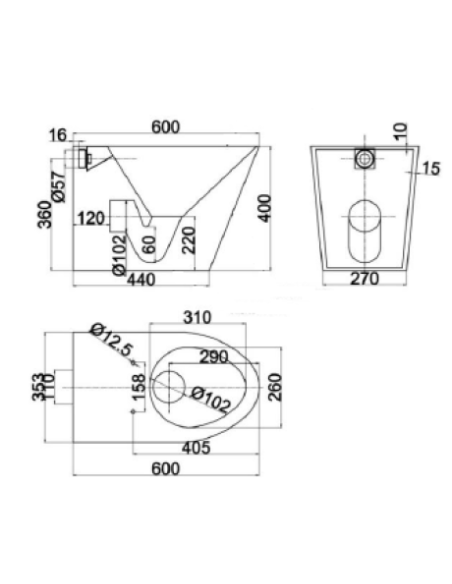 Inodoro Anti-Vandálico Inox 304 Satinado GENWEC