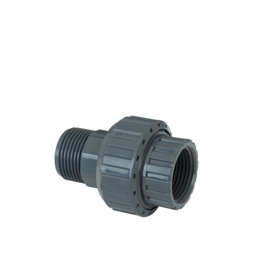 Enlace 3 piezas Doble Rosca M PVC Presión