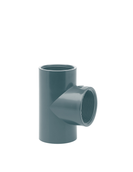 Te 90º H 3 Salidas Roscadas PVC Presión