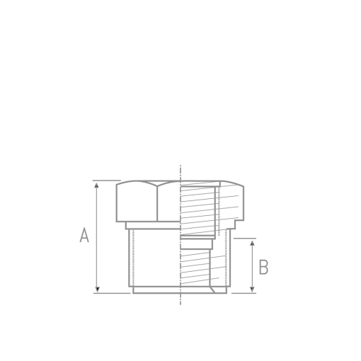 Reducción Corta Rosca M-H PVC Presión