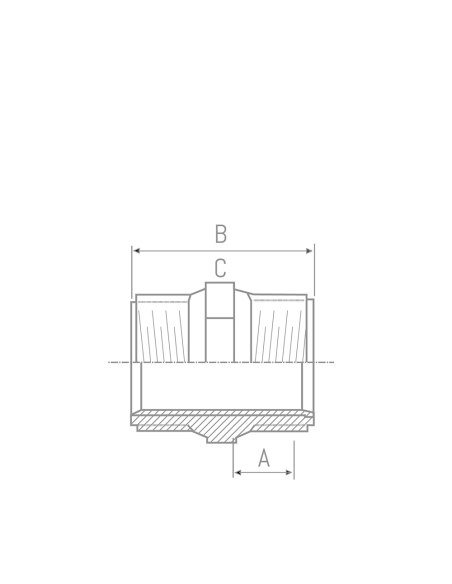 Machón Doble Rosca PVC Presión