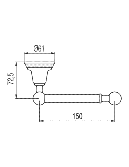 Portarrollos Sin Tapa Serie RETRO-TRES