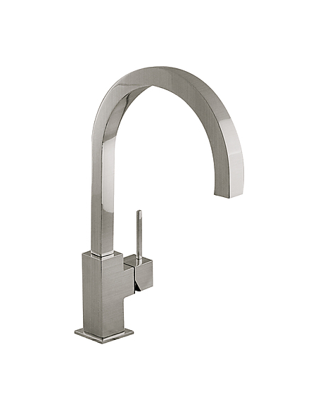 Grifo Monomando De Fregadero Vertical Con Caño Curvo CUADRO TRES